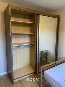 Lovely Large double FULL length mirrored wardrobe. Strong and Sturdy Harveys