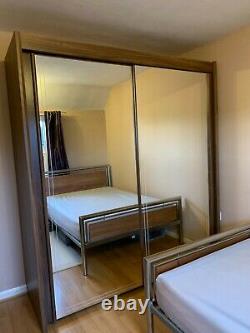 Lovely Large double FULL length mirrored wardrobe. Strong and Sturdy Harveys