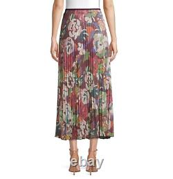 M Missoni Glitter Floral Pleated Maxi Skirt SizeL $1080 NWT