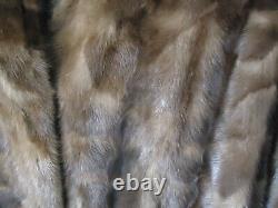Mahogany Mink Fur Coat Vicky Full Length Large Size 14 16 1980's Vintage