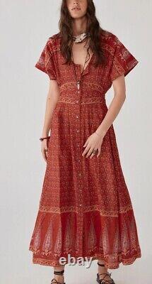 Maison Hotel Julie Dress Paisley Amour Maxi Dress, Size Large. Rrp £149