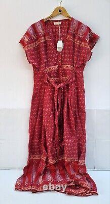 Maison Hotel Julie Dress Paisley Amour Maxi Dress, Size Large. Rrp £149