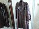 Mans Full Length Leather Trenchcoat In Oxblood /brown 42 Chest £130 Quick Sale