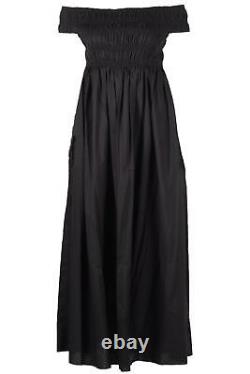 Matteau Off The Shoulder Cotton Maxi Dress Uk 12