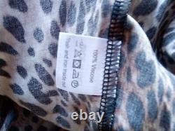 Melissa Odabash Tiger Print Maxi Long Beach Dress Size Large (UK 14) Brand New