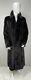 Mens Black Ranch Mink Notched Collar Real Fur 53 Full Length Coat Jacket M-xl