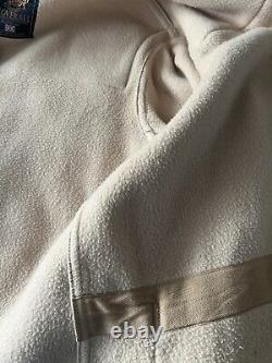 Mens Gloverall Full Length Cream Duffle Coat Size L (42/44)