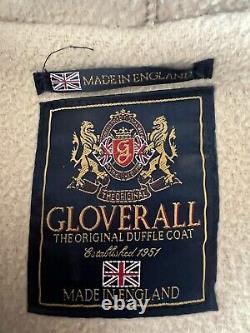 Mens Gloverall Full Length Cream Duffle Coat Size L (42/44)
