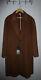 Mens Ted Baker Brown Wool & Cashmere Full Length Overcoat Size Uk Large New+tags