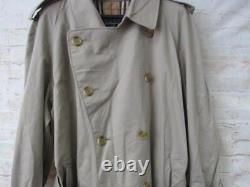 Mens Vintage Burberrys Full Length Trench Coat Uk Size Extra Large / A31 114