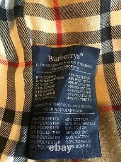 Mens Vintage Burberrys Full Length Trench Coat With Wool Liner Size 50 Long (xl)