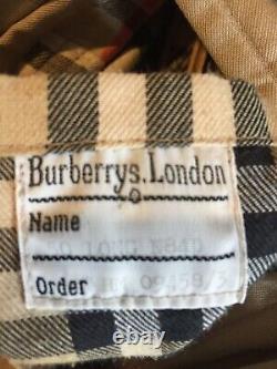Mens Vintage Burberrys Full Length Trench Coat With Wool Liner Size 50 Long (xl)