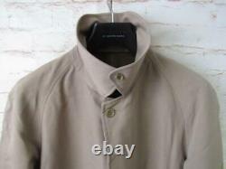 Mens Vintage Burberrys Single Breasted Full Length Coat Uk Size Large / A31 116