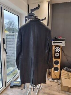 Mens full length leather jacket (Size Large)