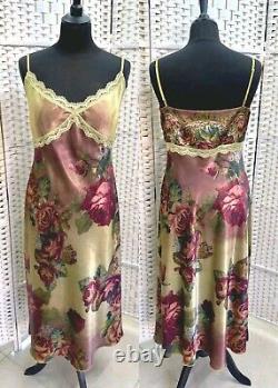 Michal Negrin Full-Length Elegant Colored Flowers Dress Size L- NWT