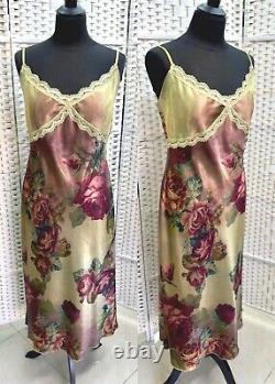 Michal Negrin Full-Length Elegant Colored Flowers Dress Size L- NWT