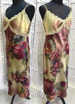 Michal Negrin Full-Length Elegant Colored Flowers Dress Size L- NWT