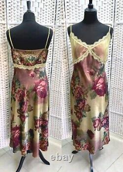 Michal Negrin Full-Length Elegant Colored Flowers Dress Size L- NWT