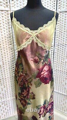 Michal Negrin Full-Length Elegant Colored Flowers Dress Size L- NWT