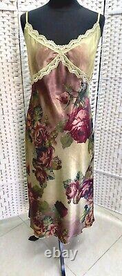 Michal Negrin Full-Length Elegant Colored Flowers Dress Size L- NWT