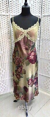 Michal Negrin Full-Length Elegant Colored Flowers Dress Size L- NWT