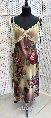 Michal Negrin Full-Length Elegant Colored Flowers Dress Size L- NWT