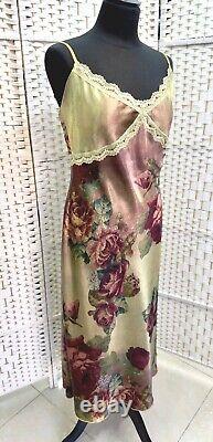 Michal Negrin Full-Length Elegant Colored Flowers Dress Size L- NWT