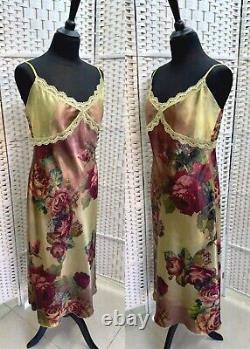 Michal Negrin Full-Length Elegant Colored Flowers Dress Size L- NWT