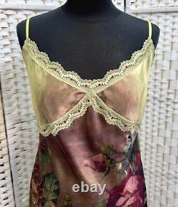 Michal Negrin Full-Length Elegant Colored Flowers Dress Size L- NWT