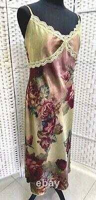 Michal Negrin Full-Length Elegant Colored Flowers Dress Size L- NWT