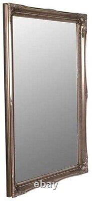 Mirror New Large 34 X 24 Shabby Chic Style Swept Glass Wall Silver Full Length