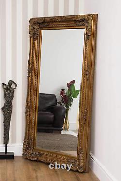 MirrorOutlet 6Ft X 3Ft 175x89cm Large Gold Decorative Antique Style Wall