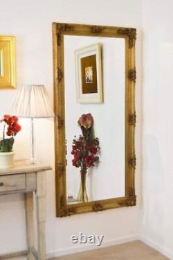 MirrorOutlet Large Gold Antique Full Length Wall Mirror 5Ft5 X 2Ft7 165cm X