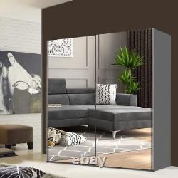 Mirrored Wardrobe Cabinet for Bedrooms and Living Room, Large Size, Full Length