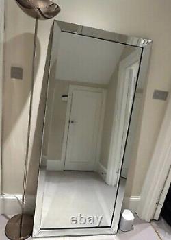 Modern Full Length Mirror Bevelled Edge Leaner Or Can Be Hung On Wall