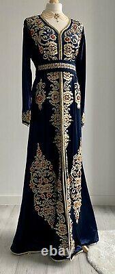 Moroccan Caftan maxi dress Size Large U. K. Size 12/14 For Aid