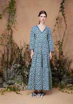 Muzungu Sisters Frangipani Persian Rose Maxi Dress Size L RRP £390 BNWT