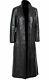 New Leather Trench Coat Long Coat For Men Genuine Lambskin Full Length Jacket