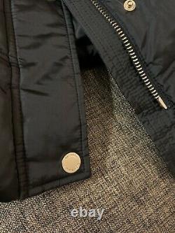 NWT $285 Michael Kors Heavy Full length Black Fur Winter Coat Jacket Large