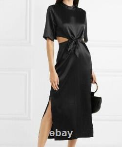 Nanushka Black Satin Dress Size L