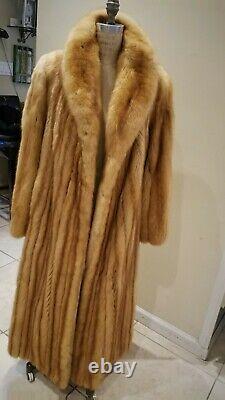 Natural Golden Russian Sable Coat Full Length