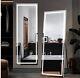 Neutype Full Length Standing Mirror With Led Lights Large Rectangle 3 Colors Dim
