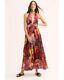 New Free People Sleeveless Mika Summer Maxi Dress, Red, Large, Rrp $228