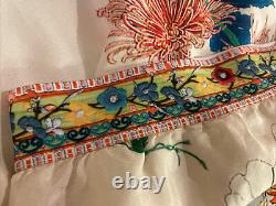 New Johnny Was Silk Laura Floral Nature Maxi Long Skirt Boho Medium Large $240
