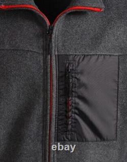 New Mens Fleece Jacket Full Zip Up Pocket Work Outdoor Warm Coat Polar Anti Pill
