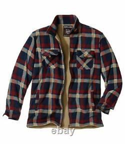 New Mens Padded Sherpa Fleece Lined Shirt Lumberjack Jacket Flannel Warm Work