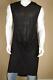 New Tom Rebl Black Full Length Sleevess Shirt Sz Large L Drapey Front