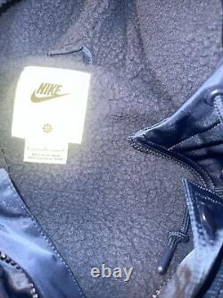 Nike Club Stadium Full Length Fleece Lined Parka Men's Midnight Navy Sz Large