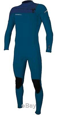 ONeill Mens Hammer 3/2 Chest Zip Wetsuit Full Length Wetsuit Blue / Navy 2020