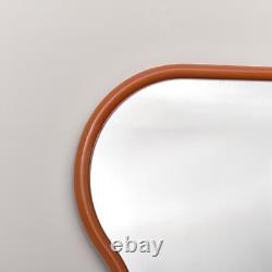 Orange Full Length Wave Mirror 163cm x 80cm retro large tall wall mounted